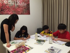eduKateSG Primary Students at Punggol Tuition Centre Prive Condominium doing PSLE SEAB Syllabus English Lower Primary 3 and 4